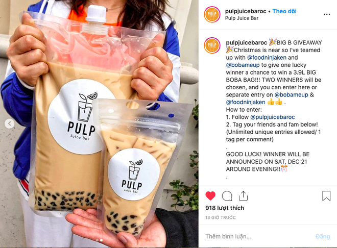 Big Boba Bag from Pulp Juice Bar