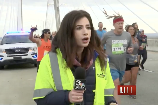 Chạy marathon nhưng tiện tay... vỗ mông nữ phóng viên xinh đẹp, kẻ biến thái nhận phản ứng cực gắt của nạn nhân và buộc phải ra đầu thú - Ảnh 3.