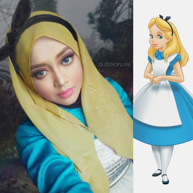 Từ dị nhân của phim X-Men cho đến kẻ phản diện trong vũ trụ điện ảnh Disney, cô gái tự tin cosplay thành bất cứ ai chỉ với tấm khăn Hijab - Ảnh 24.