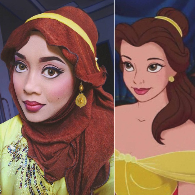 Từ dị nhân của phim X-Men cho đến kẻ phản diện trong vũ trụ điện ảnh Disney, cô gái tự tin cosplay thành bất cứ ai chỉ với tấm khăn Hijab - Ảnh 21.