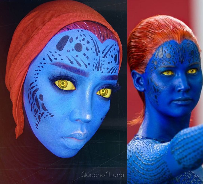 Từ dị nhân của phim X-Men cho đến kẻ phản diện trong vũ trụ điện ảnh Disney, cô gái tự tin cosplay thành bất cứ ai chỉ với tấm khăn Hijab - Ảnh 13.