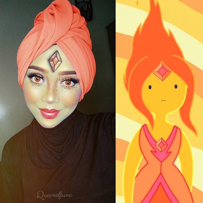 Từ dị nhân của phim X-Men cho đến kẻ phản diện trong vũ trụ điện ảnh Disney, cô gái tự tin cosplay thành bất cứ ai chỉ với tấm khăn Hijab - Ảnh 15.