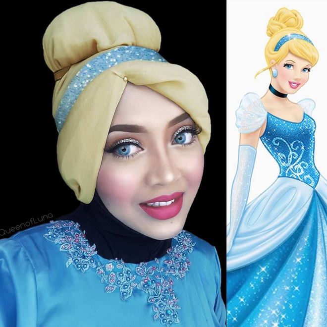 Từ dị nhân của phim X-Men cho đến kẻ phản diện trong vũ trụ điện ảnh Disney, cô gái tự tin cosplay thành bất cứ ai chỉ với tấm khăn Hijab - Ảnh 14.