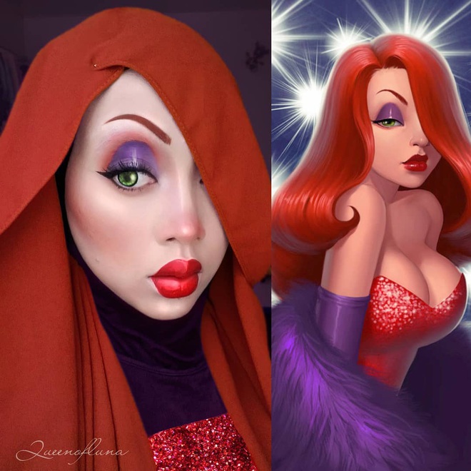 Từ dị nhân của phim X-Men cho đến kẻ phản diện trong vũ trụ điện ảnh Disney, cô gái tự tin cosplay thành bất cứ ai chỉ với tấm khăn Hijab - Ảnh 11.