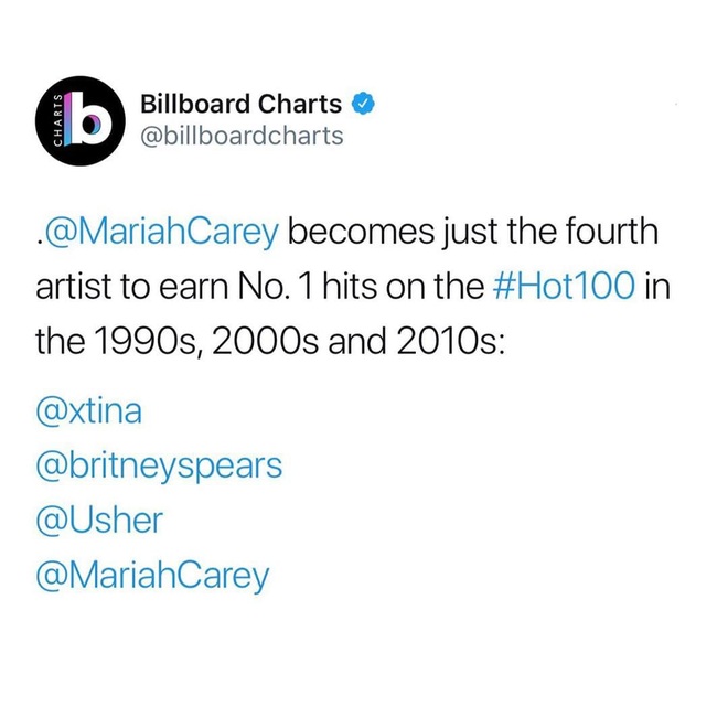 All I Want For Christmas Is You leo lên ngai vàng sau 25 năm, Mợ Moo Mariah Carey chính thức lập kỷ lục có no.1 trong 3 thập kỷ liên tiếp - Ảnh 9.