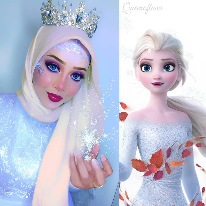 Từ dị nhân của phim X-Men cho đến kẻ phản diện trong vũ trụ điện ảnh Disney, cô gái tự tin cosplay thành bất cứ ai chỉ với tấm khăn Hijab - Ảnh 4.