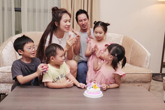 Lý Hải - Minh Hà tổ chức sinh nhật con gái, nhìn cả nhà chung khung hình đúng chuẩn gia đình đông nhóc tỳ nhất Vbiz! - Ảnh 2.