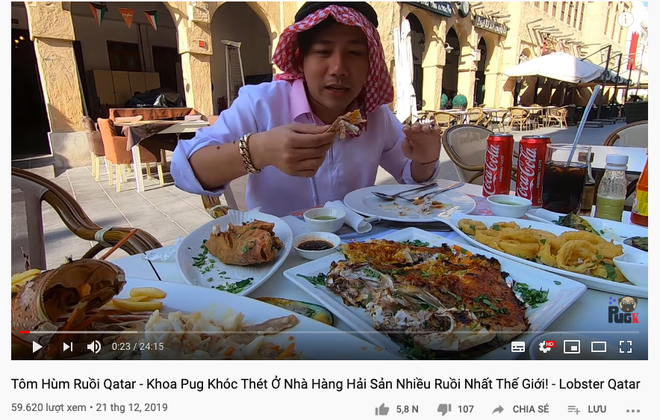 Nhà hàng hải sản được cho là nhiều ruồi nhất thế giới ở Qatar khiến Khoa Pug khóc thét, ngồi ăn mà cứ sợ… ruồi bay vào mồm! - Ảnh 1.