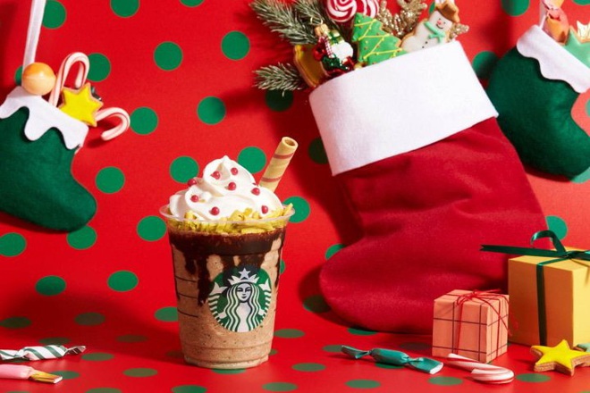Starbucks Nhật Bản chào làng thức uống Giáng sinh với cái tên không thể dị hơn: Đôi boots của ông già Noel - Ảnh 3.
