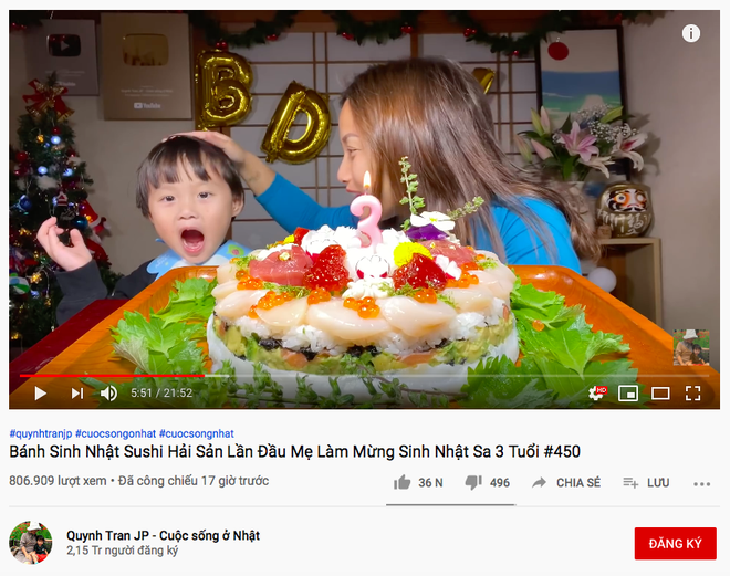 Sinh nhật 3 tuổi, bé Sa được mẹ Quỳnh Trần tặng bánh gato làm từ... sushi hải sản: Hai mẹ con “chơi trội” nhất Noel rồi! - Ảnh 1.
