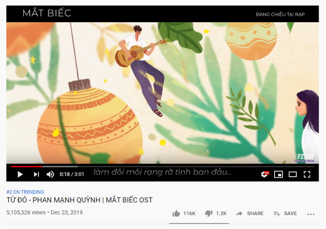 Cuộc chiến Mắt Biếc - Chị Chị Em Em tiếp nối trên mặt trận nhạc phim: Liệu Chi Pu sẽ rượt đuổi kịp Phan Mạnh Quỳnh và Phạm Đình Thái Ngân trên top trending? - Ảnh 1.