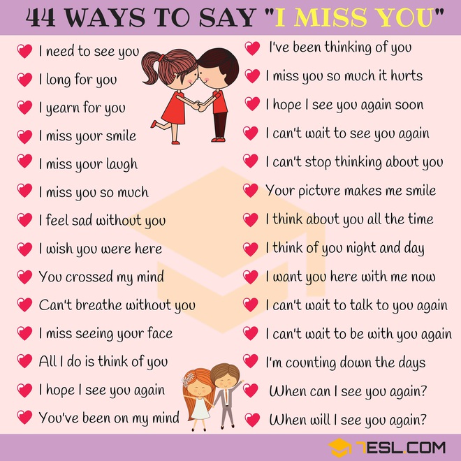 Khi nhớ người yêu hãy nhắn 44 câu Tiếng Anh cực “deep” này thay vì dùng “I Miss You”! - Ảnh 2.