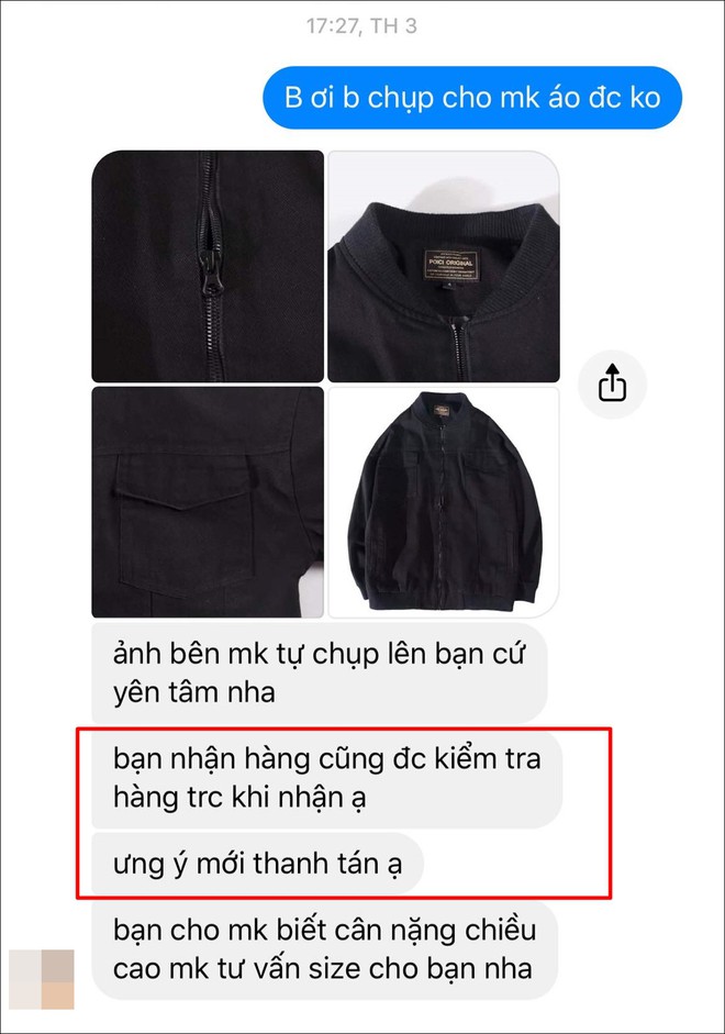 Nam thanh ni&ecirc;n giận bay m&agrave;u v&igrave; đặt mua &aacute;o kho&aacute;c diện Tết lại nhận ngay chiếc kh&aacute;c m&agrave;u, mặc cộc cỡn như croptop - Ảnh 5.