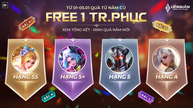 Liên Quân Mobile: Đón giao thừa hoành tráng, Garena đang free trang phục ngẫu nhiên, cứ vào game là có! - Ảnh 1.