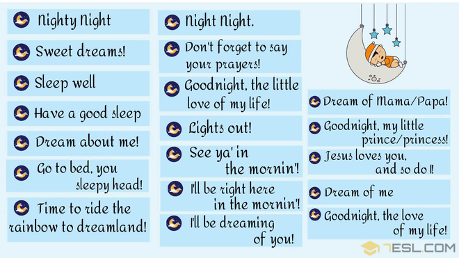 30 Cách Chúc Crush Ngủ Ngon Bằng Tiếng Anh Ngọt Ngào Hơn Hai Từ “Good Night”  Thường Dùng!