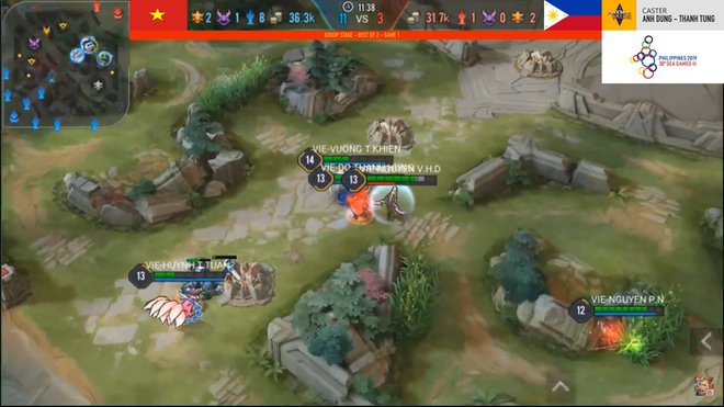 Đội tuyển Li&ecirc;n Qu&acirc;n Mobile Việt Nam dễ d&agrave;ng đ&aacute;nh bại chủ nh&agrave; Philippines trong ng&agrave;y đầu ra qu&acirc;n tại SEA Games 30 - Ảnh 1.