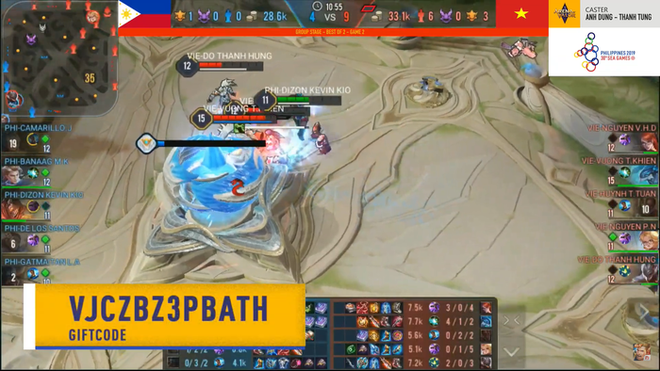 Đội tuyển Li&ecirc;n Qu&acirc;n Mobile Việt Nam dễ d&agrave;ng đ&aacute;nh bại chủ nh&agrave; Philippines trong ng&agrave;y đầu ra qu&acirc;n tại SEA Games 30 - Ảnh 2.