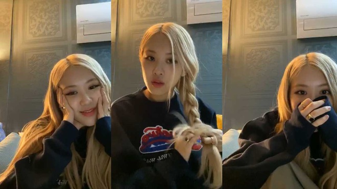 Có idol nào như Rosé (BLACKPINK): Đang livestream mà thành show… uống nước, biểu cảm thì dễ thương muốn xỉu! - Ảnh 2.