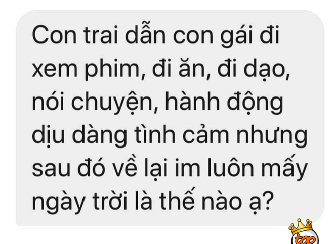 Đang tán tỉnh mà tụi con trai bỗng nhiên mất tích: Có mối mới hay tỏ ra cool ngầu để con gái chủ động? - Ảnh 1.