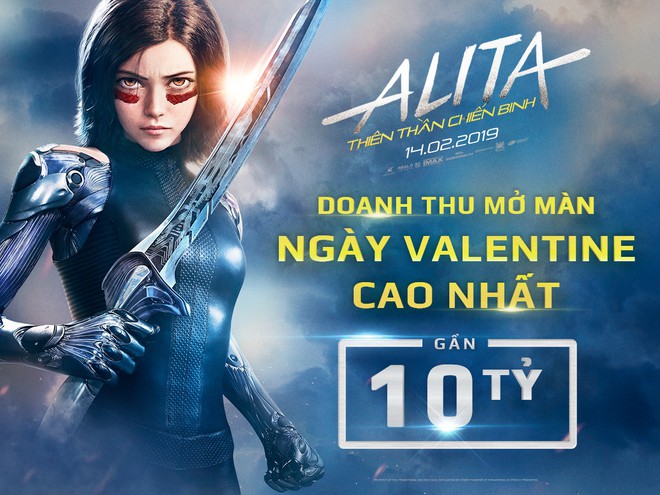 Nữ chiến binh Alita trở thành phim có doanh thu mở màn ngày Valentine cao nhất với gần 10 tỉ đồng - Ảnh 1.