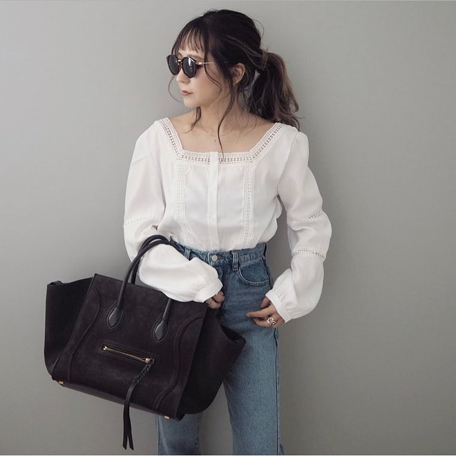 16 gợi ý diện áo blouse dài tay vừa đẹp vừa xinh, đảm bảo bạn sẽ muốn mặc mãi trong thời điểm giao mùa này - Ảnh 15.