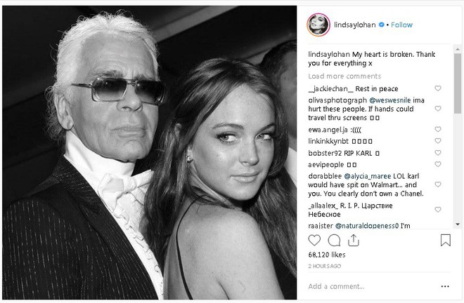 Karl Lagerfeld qua đời, Victoria Beckham, Gigi, Bella Hadid và loạt sao thế giới bày tỏ niềm thương tiếc với huyền thoại thời trang - Ảnh 22.