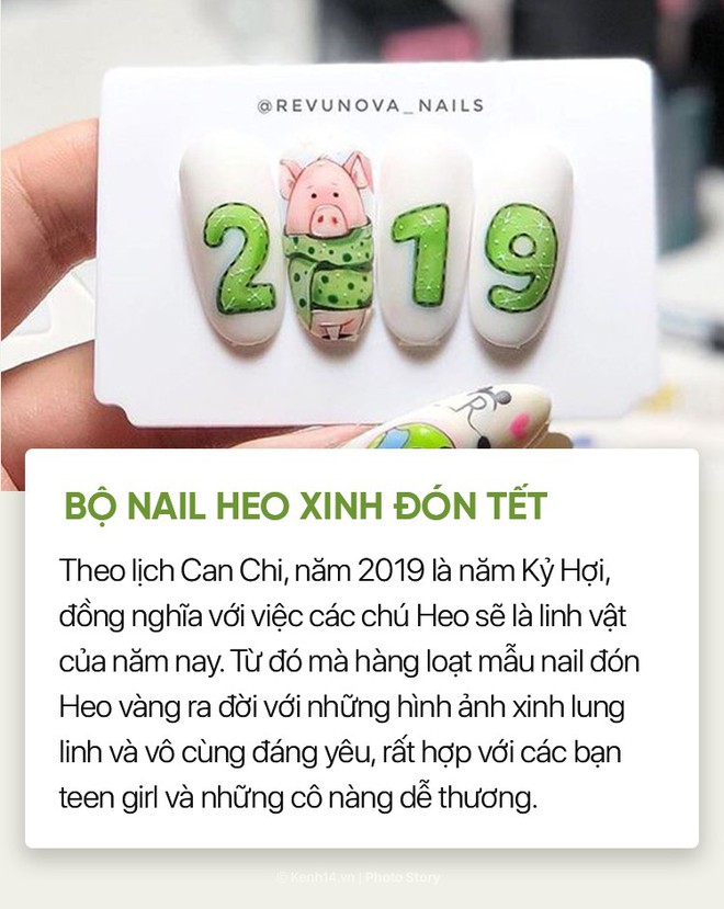 Những mẫu nail xinh bạn có thể thử trong dịp Tết này - Ảnh 1.