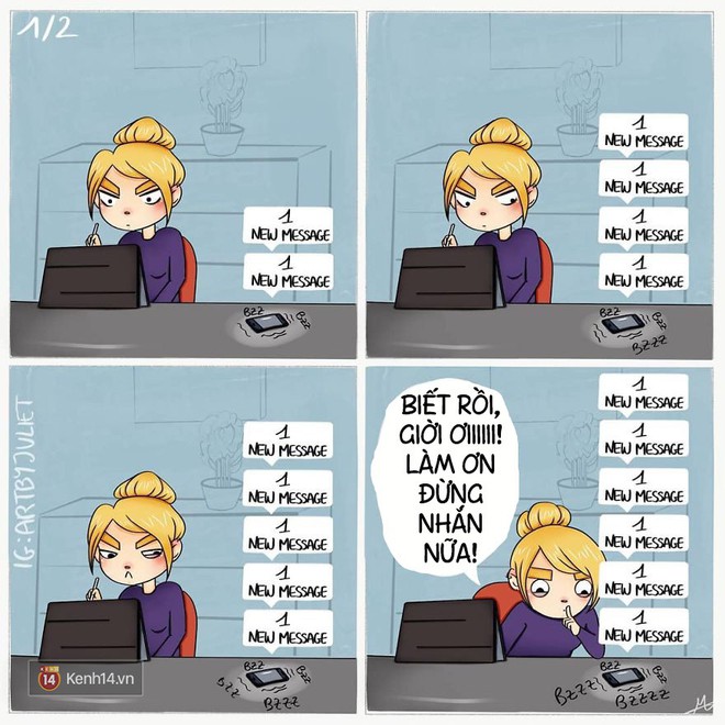 Bộ tranh: Một năm đồng nghĩa với 365 ng&agrave;y con g&aacute;i tự... l&agrave;m khổ m&igrave;nh - Ảnh 13.