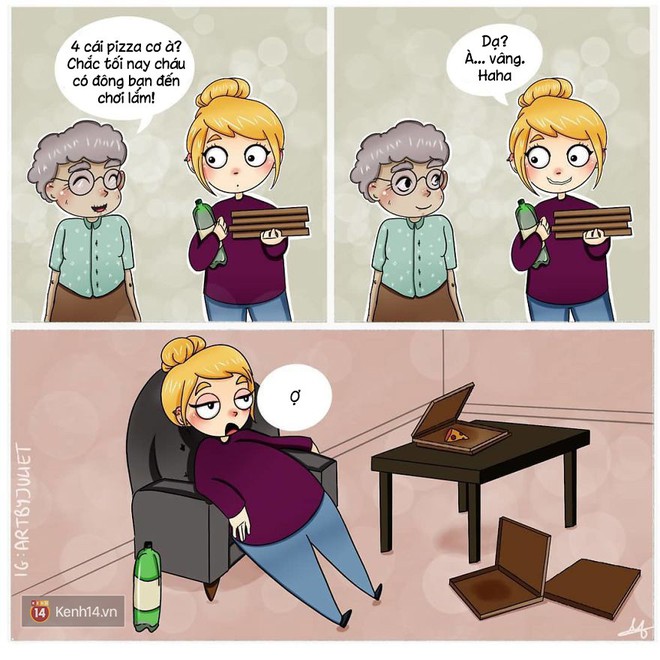 Bộ tranh: Một năm đồng nghĩa với 365 ng&agrave;y con g&aacute;i tự... l&agrave;m khổ m&igrave;nh - Ảnh 15.