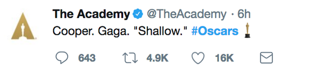 Fairplay như Lady Gaga: Đe doạ bỏ diễn Oscar để đ&ograve;i c&ocirc;ng bằng cho đối thủ - Ảnh 2.