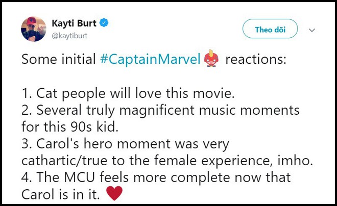 Người hâm mộ phát cuồng vì Captain Marvel, dành lời khen ngợi cho Brie Larson và hoàng thượng - Ảnh 6.