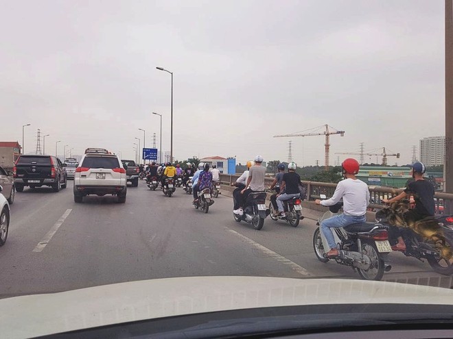 H&agrave;ng chục xe m&aacute;y bất chấp đi v&agrave;o đường cấm, d&agrave;n h&agrave;ng ngang chặn &ocirc; t&ocirc; chở t&acirc;n binh để tiễn bạn l&ecirc;n đường - Ảnh 3.