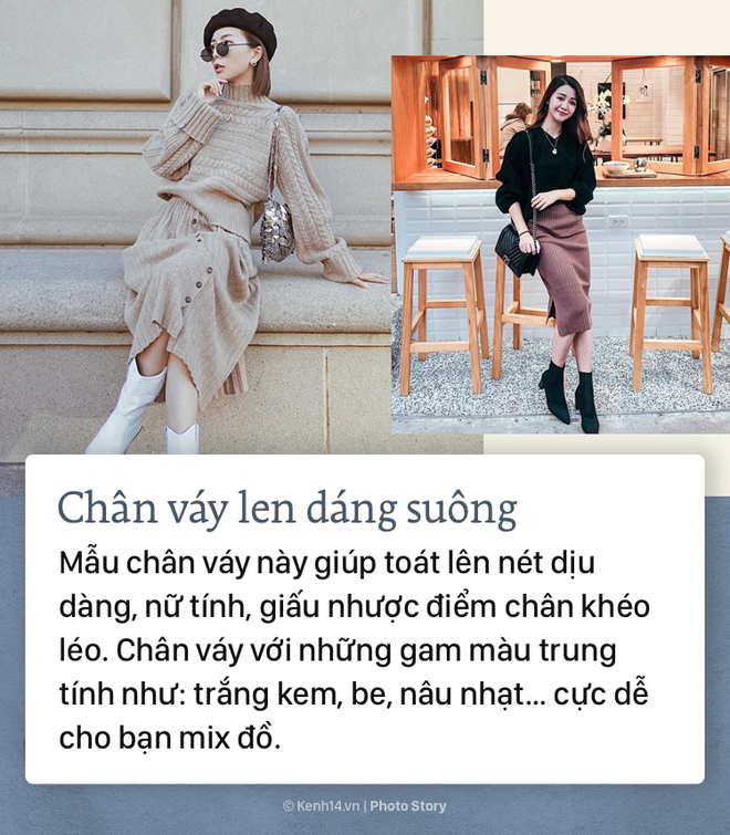 Mix áo len với chân váy kiểu nào cho xinh và năng động  Thời trang  Việt  Giải Trí