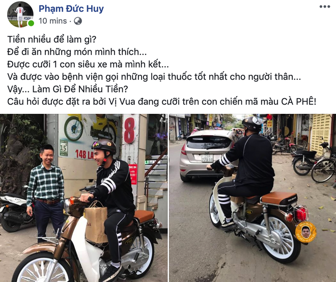 Tiền nhiều để làm gì: Đức Huy giải đáp câu hỏi của vua cà phê bằng cách mua chiếc xe huyền thoại - Ảnh 1.