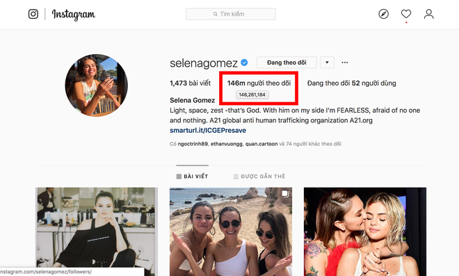 Xin th&ocirc;ng b&aacute;o: Selena Gomez kh&ocirc;ng c&ograve;n l&agrave; nữ ho&agrave;ng Instagram, ng&ocirc;i vị đ&atilde; được trao cho nh&acirc;n vật n&agrave;y! - Ảnh 2.