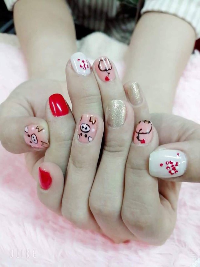 Chùm ảnh: Năm Hợi phải làm nail con heo thì ăn Tết mới ngon - Ảnh 15.