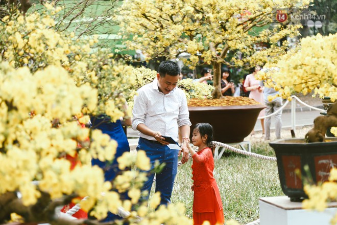 Người Sài Gòn xúng xính áo mới, dạo đường Nguyễn Huệ và hội hoa xuân Tao Đàn chiều 29 Tết Kỷ Hợi - Ảnh 3.