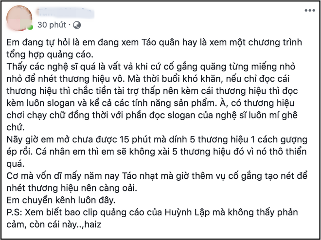 Táo Quân 2019 vừa lên sóng đã bị “kêu trời” vì quảng cáo chiếm tới nửa kịch bản chương  trình - Ảnh 6.