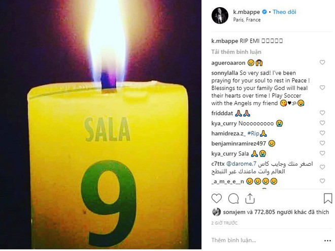 Dàn sao nổi tiếng thế giới bóng đá khóc thương cho số phận bi thảm của Sala, tiền đạo tử nạn sau vụ rơi máy bay bí ẩn - Ảnh 2.