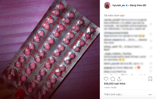 Fan quốc tế t&aacute; hỏa v&igrave; tưởng Hyuna đăng ảnh thuốc tr&aacute;nh thai v&agrave; đ&acirc;y l&agrave; sự thật đằng sau đ&oacute; - Ảnh 2.