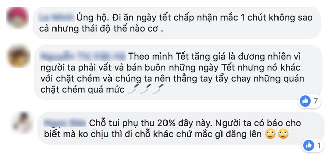 Đi ăn ngày Tết có phụ thu - chuyện khiến nhiều người tranh cãi - Ảnh 2.