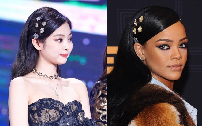 Dù chẳng thân thiết nhưng thi thoảng, style của Jennie và Rihanna cũng có chút tương đồng nhẹ - Ảnh 2.