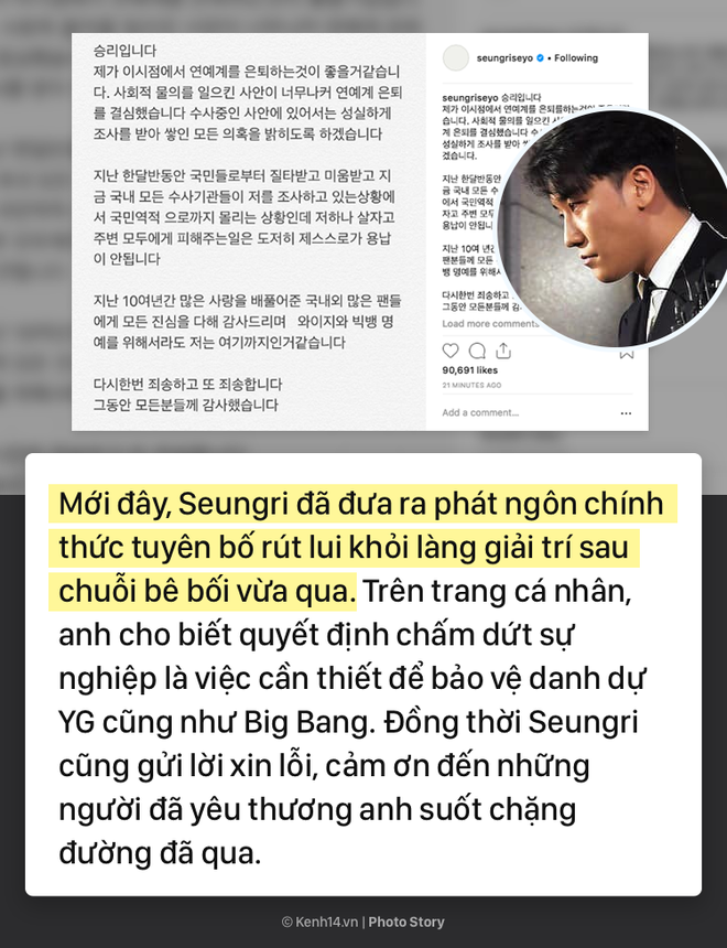 C&ugrave;ng nh&igrave;n lại sự nghiệp thăng hoa của Seungri v&agrave; chuỗi scandal đ&atilde; khiến anh phải r&uacute;t khỏi ng&agrave;nh giải tr&iacute; - Ảnh 1.