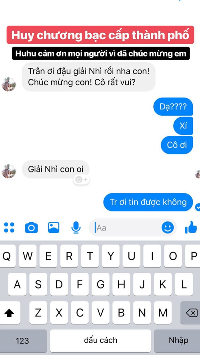 V&otilde; Ngọc Tr&acirc;n khoe đạt giải nh&igrave; HSG Văn cấp th&agrave;nh phố: Người đ&acirc;u đ&atilde; xinh, biết kinh doanh lại học giỏi thế! - Ảnh 2.