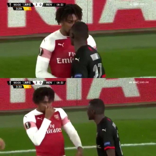 Sau va chạm, sao trẻ Arsenal bịt mũi ch&ecirc; đối thủ h&ocirc;i miệng - Ảnh 1.