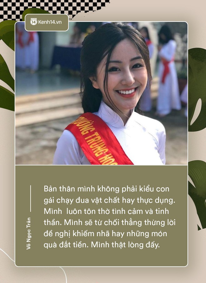 Võ Ngọc Trân - nữ sinh cấp 3 đang hot nhất Sài Gòn: Không cần người đẹp trai và quá giàu có, vì mình có thể kiếm được tiền - Ảnh 3.
