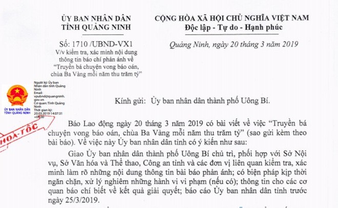 Nghi vấn chùa Ba Vàng truyền bá vong báo oán, mỗi năm thu trăm tỷ đồng: Quảng Ninh phát đi công văn hỏa tốc - Ảnh 2.