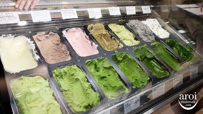 Tiệm kem ở Nhật Bản thách thức thực khách với món matcha 7 cấp độ, cấp độ 4 đã có thể khiến bạn say ngoắc cần câu - Ảnh 1.