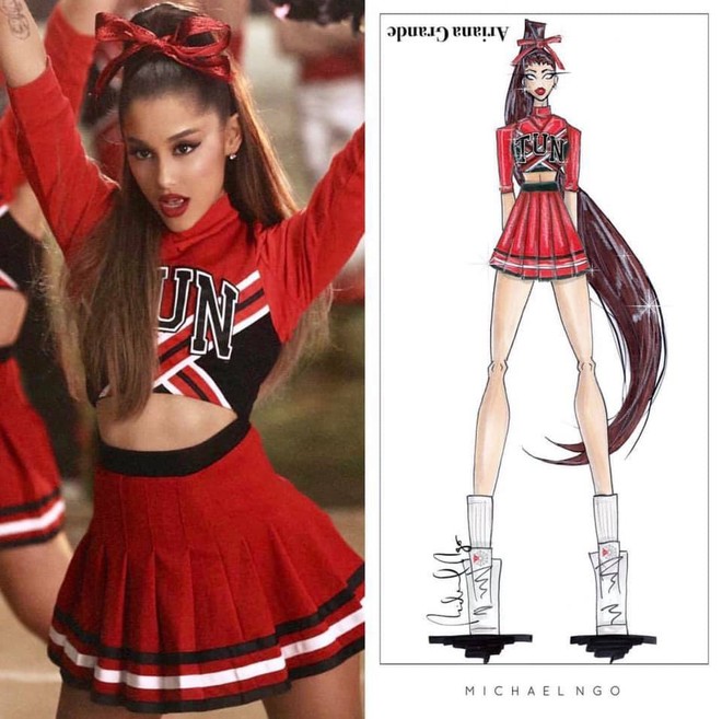 Từng b&ugrave;ng đẹp show ở Việt Nam l&agrave; thế, Ariana Grande giờ lại mặc hẳn đồ của NTK gốc Việt l&ecirc;n liveshow mới nhất - Ảnh 8.