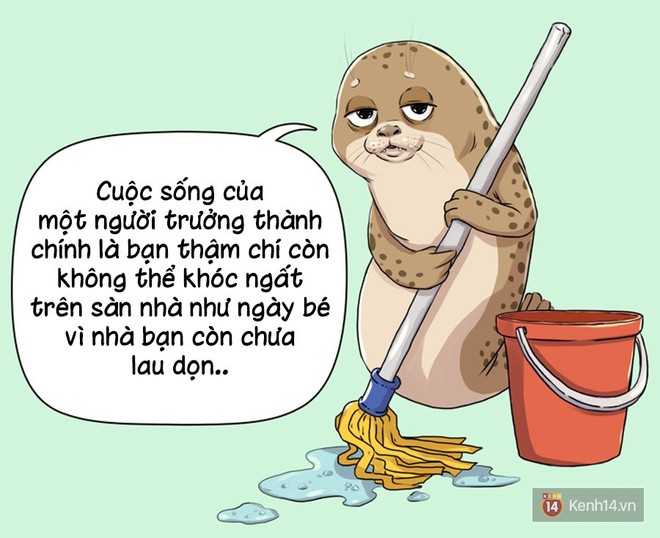 Bộ tranh Làm người lớn chẳng vui đâu sẽ giúp bạn hiểu hóa ra cuộc sống không phải màu hồng - Ảnh 21.